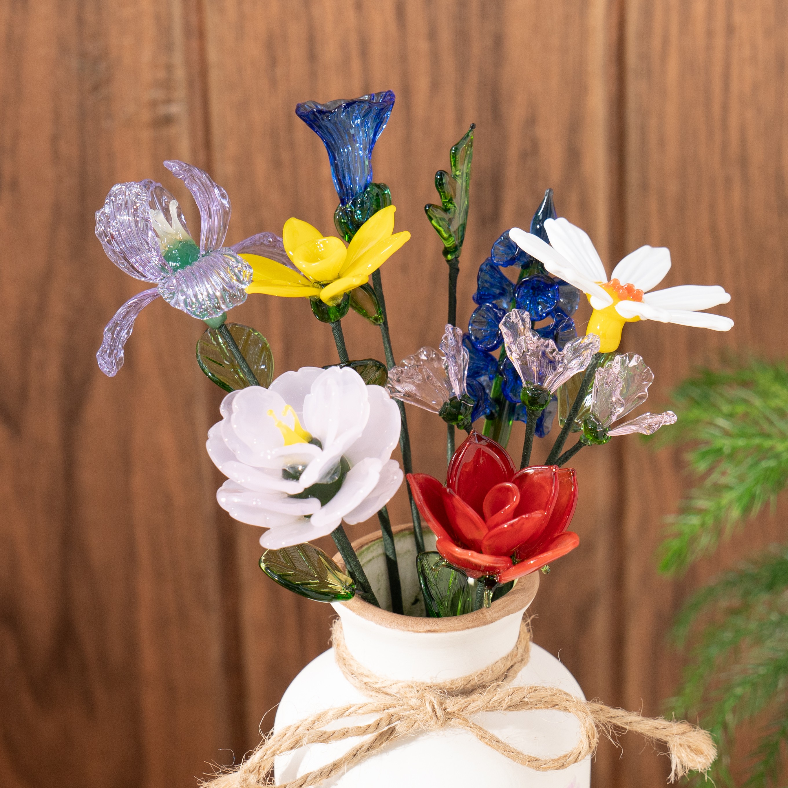 Big Glass Birth Month Flower Mother's Day Gift Spring Decoration Birthday Gift