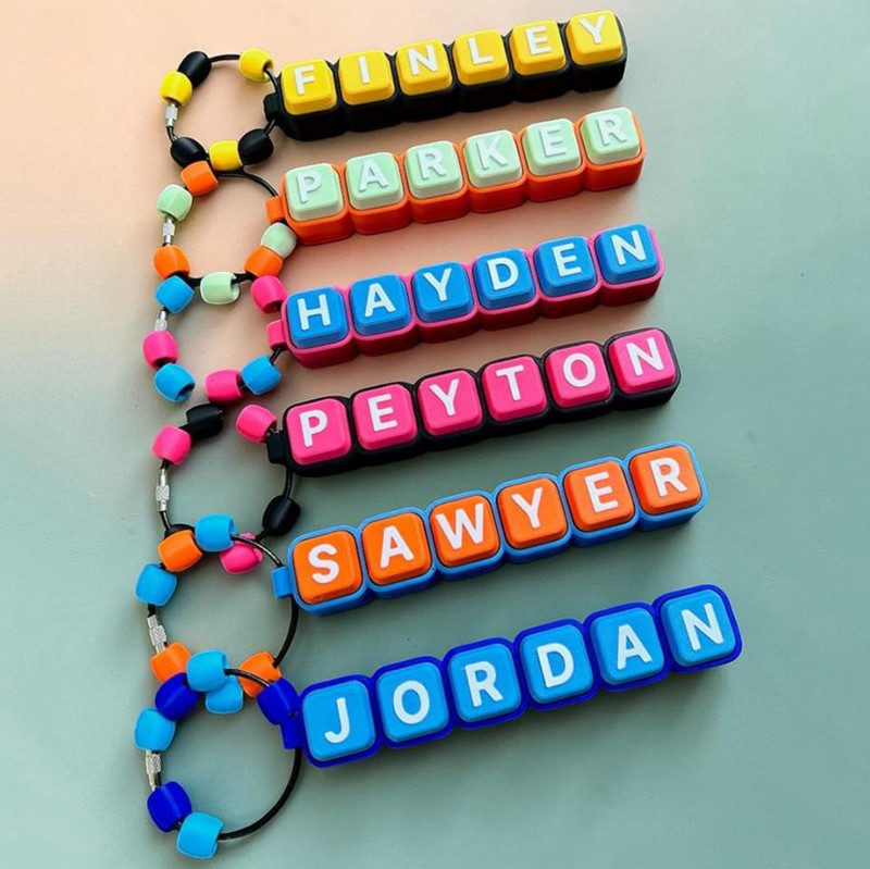 Personalized Name Clicker Keychain Back to School Gift