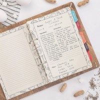 [Series 2]Personalized Recipe Book Wooden Binder Mom Birthday Gifts Christmas Gifts