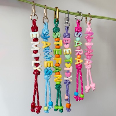 Personalized Name Keychain Paracord Backpack Tag