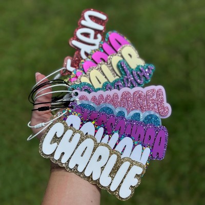 Backpack Keychains Bag Tags Personalized Backpack Name Tags First Day of School Gift